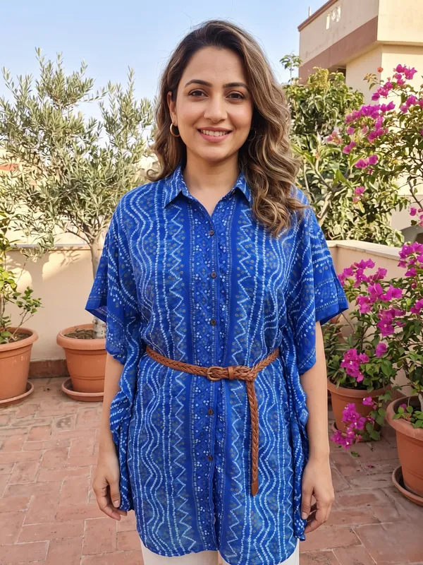Bandhani_Kaftan_Shirt_For_Women