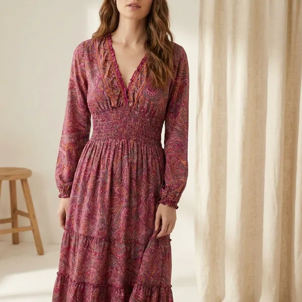 Viscose_Balloon_Dress_For_Women