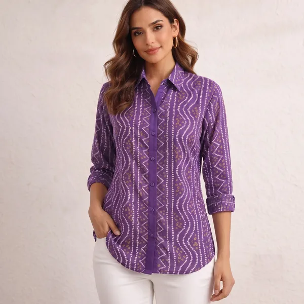 Purple_Bandhani_Shirt_for_Women