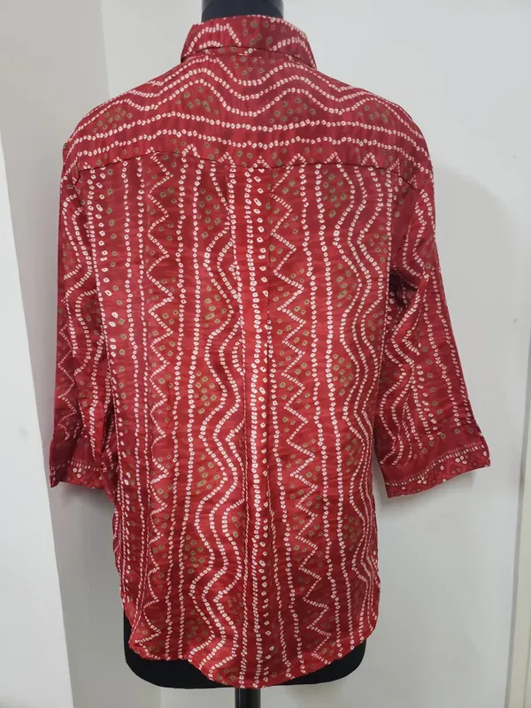 Red_Bandhani_Shirt_For_Women