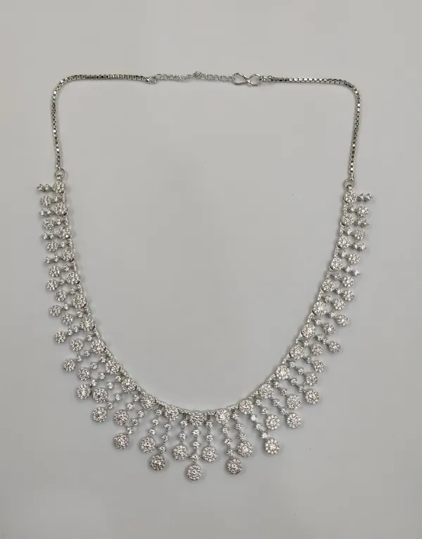Silver_Cubic_Zirconia_Necklace_Set_For_Women