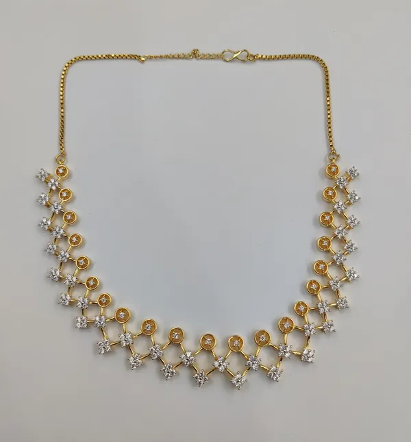 White_Cubic_Zirconia_Necklace_Set_For_Women