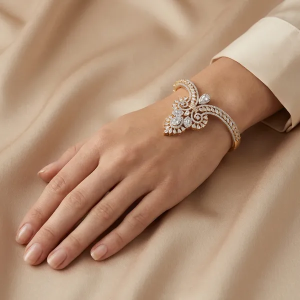 White_Cubic_Zirconia_Bracelet_For_Women