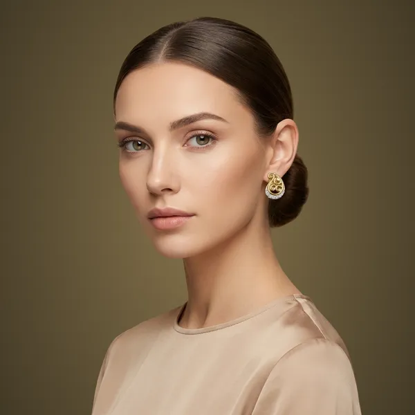 Gold_And_White_Cubic_Zirconia_Studs_Earrings_For_Women