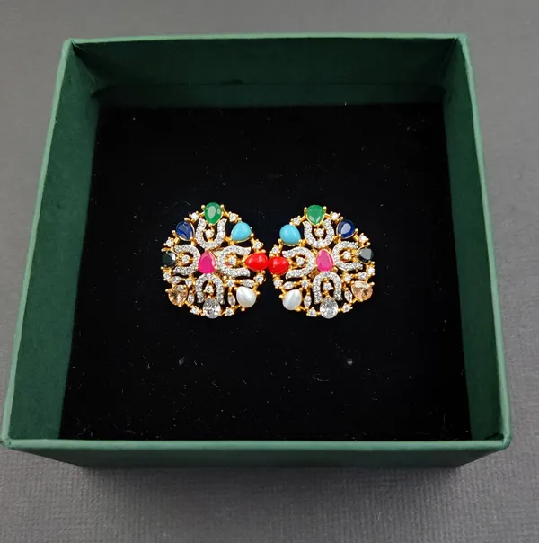 Multicolor_Navratan_Cubic_Zirconia_Studs_Earrings_For_Women