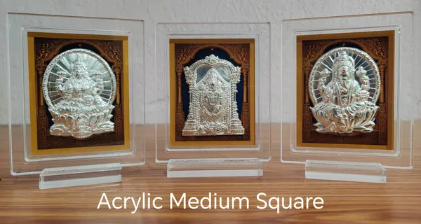 Acrylic_Framed_Silver_Embossed_Hindu_Deity_Wall_Art