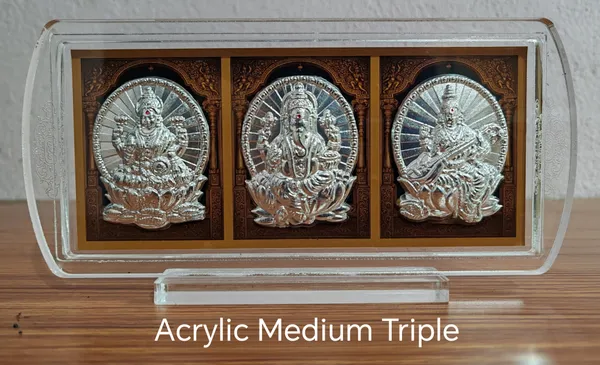 Acrylic_Medium_Triple_Deity_Frame_Lakshmi_Ganesha_Saraswati