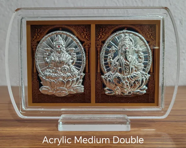 Divine_Goddess_Silver_Embossed_Acrylic_Frame_Set_Lakshmi_Saraswati_Idol_Plaque_For_Home_Temple_Decor