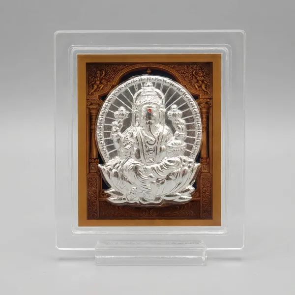 Acrylic_Medium_Square_Religious_Deity_Frames_Set_Balaji_Silver_Embossed_Idols_And_Acrylic_Framed_Silver_Embossed_Hindu_Deity_Wall_Art_Pack_Of_2