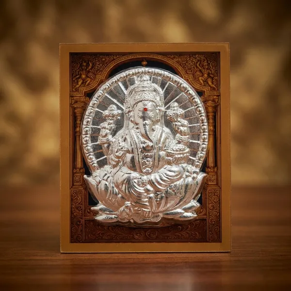 Acrylic_Medium_Square_Religious_Deity_Frames_Set_Balaji_Silver_Embossed_Idols_And_Acrylic_Framed_Silver_Embossed_Hindu_Deity_Wall_Art_Pack_Of_2