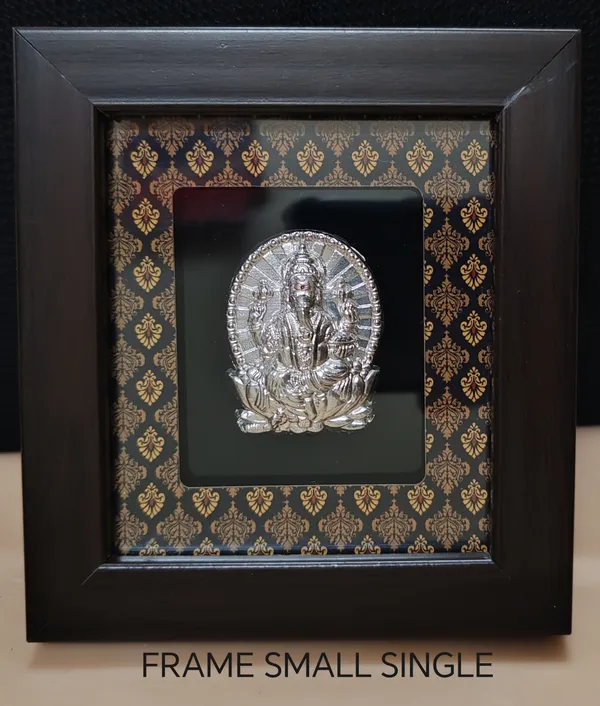 Silver_Embossed_Goddess_Frame_With_Decorative_Border_Small_Single