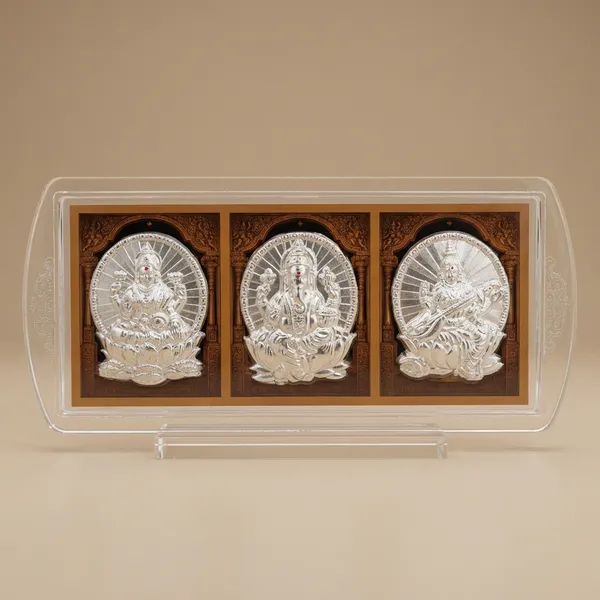 Acrylic_Medium_Triple_Deity_Frame_Lakshmi_Ganesha_Saraswati