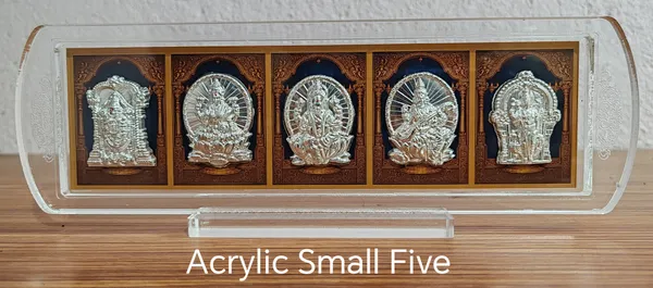 Acrylic_Small_Five_Premium_Hindu_Deity_Relief_Panels_Decorative_Tray
