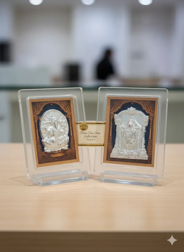 Acrylic_Framed_Silver_Embossed_Hindu_Deity_Wall_Art_And_Acrylic_Small_Square_Religious_Deity_Frame_Gold_Embossed_Hindu_God_Idols_Pack_Of_2