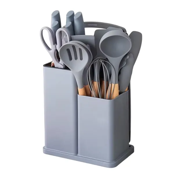 Silicone_Kitchen_Utensil_And_Knife_Set_With_Holder