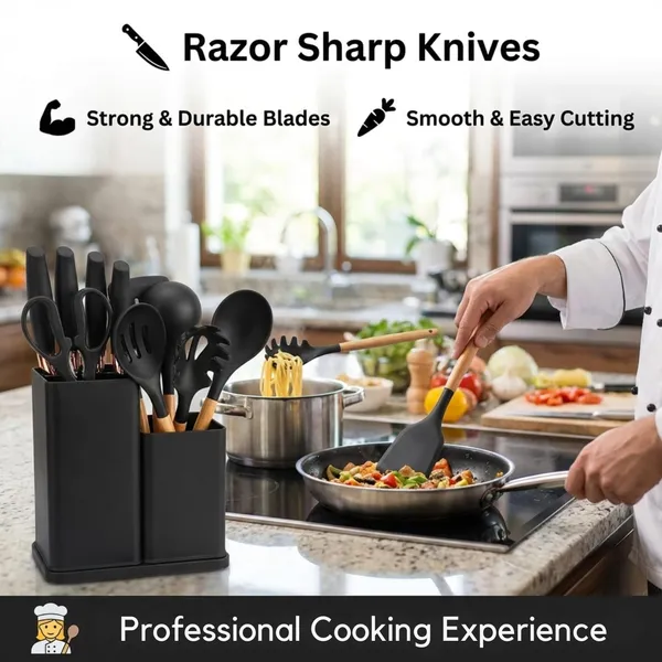 Silicone_Kitchen_Utensil_And_Knife_Set_With_Holder