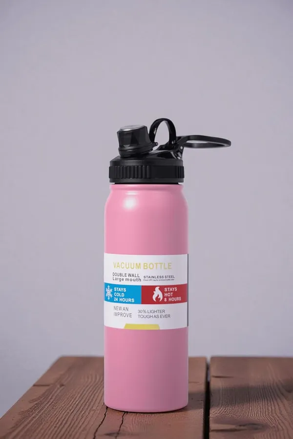 Pink_Premium_800Ml_Stainless_Steel_Insulated_Water_Bottle_Double_Walled_Vacuum_Flask_Keeps_24H_Cold_12H_Hot_Leak_Proof_Spout_Lid_With_Carry_Loop_Bpa_Free_For_Gym_Office