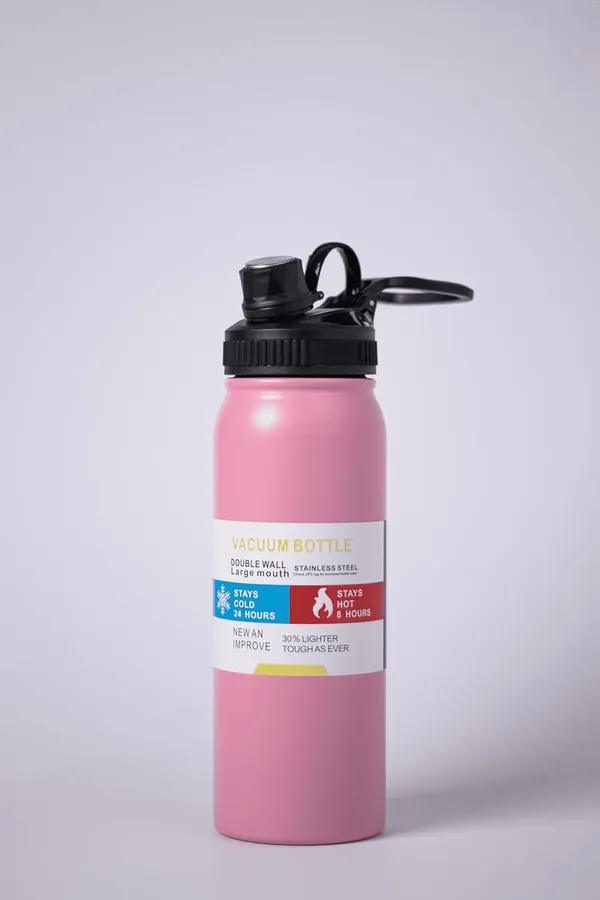 Pink_Premium_800Ml_Stainless_Steel_Insulated_Water_Bottle_Double_Walled_Vacuum_Flask_Keeps_24H_Cold_12H_Hot_Leak_Proof_Spout_Lid_With_Carry_Loop_Bpa_Free_For_Gym_Office
