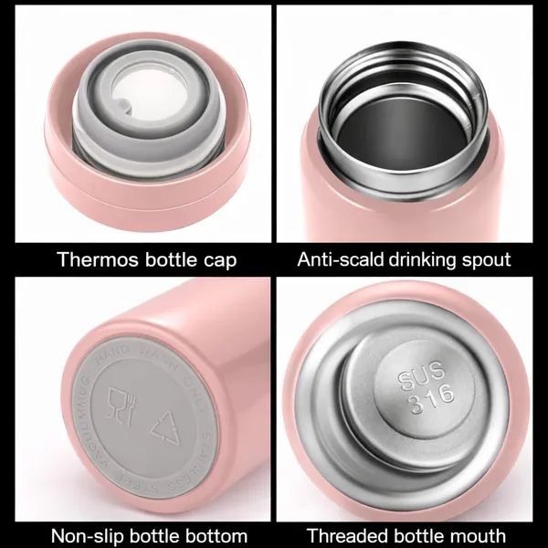 Light_Pink_Mini_Water_Bottle_Sus_304_Stainless_Steel_Thermos_300Ml_Small_Insulated_Vacuum_Flask_Leak