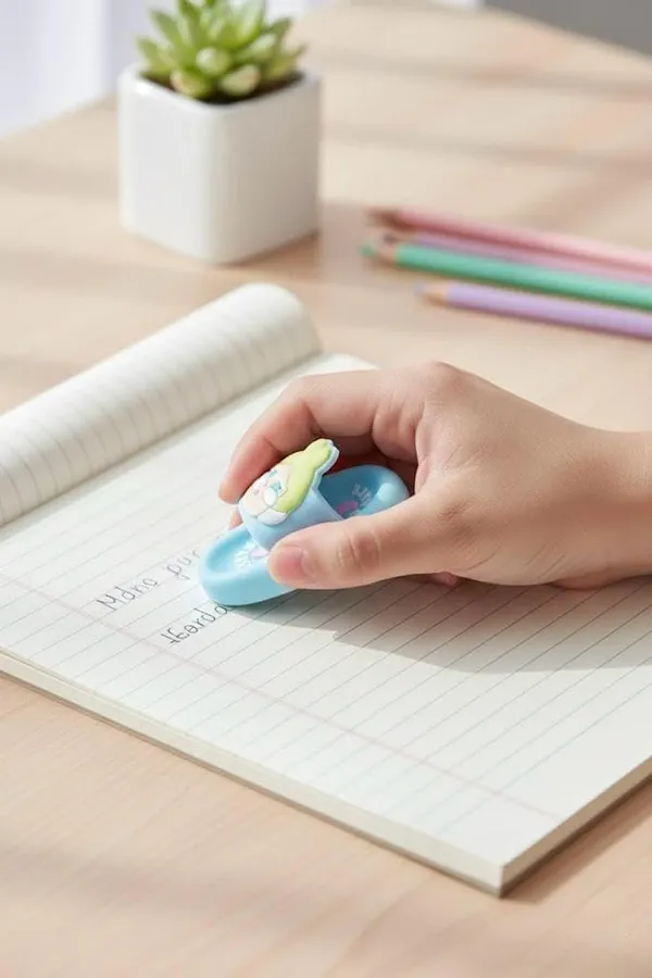 Angel_Slipper_Eraser_Set