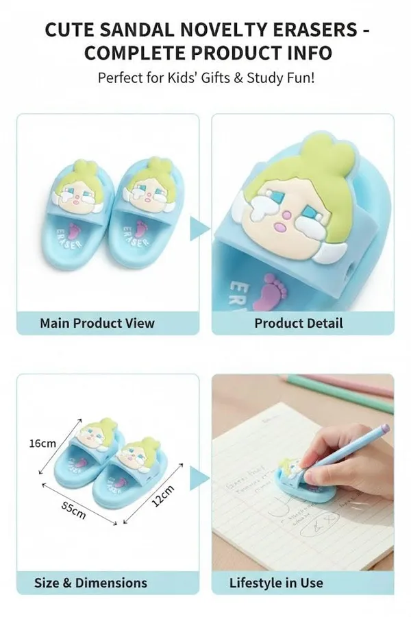 Angel_Slipper_Eraser_Set