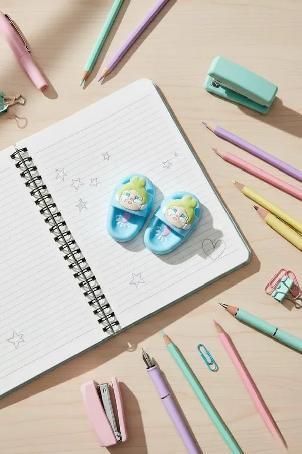 Angel_Slipper_Eraser_Set