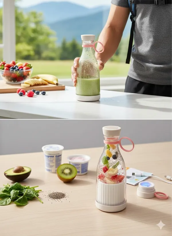Portable_Blender_With_Stainless_Steel_Blades