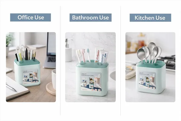 Toothbrush_Holder_With_Drain_Tray