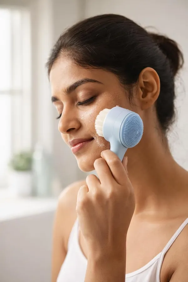 Facial_Cleansing_Brush_With_Silicone_Pad