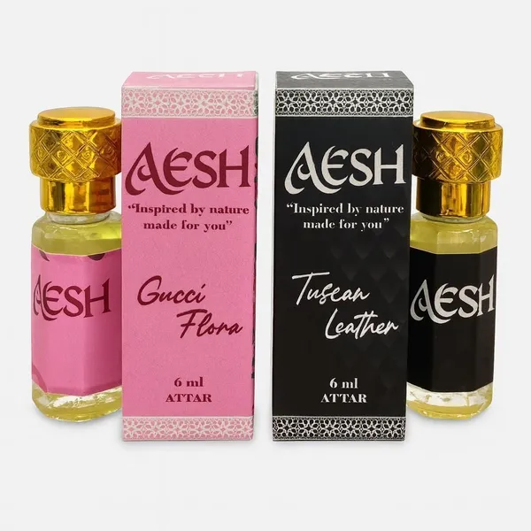 Floral_Leather_6_Ml_Attar__Flora_And_Tuscan_For_Unisex_Pack_Of_2