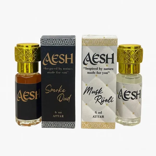 Floral_Woody_6_Ml_Attar__Smoke_Oud_And_Musk_Rijali_For_Unisex_Pack_Of_2