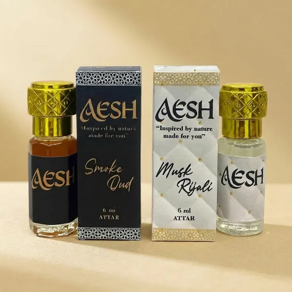 Floral_Woody_6_Ml_Attar__Smoke_Oud_And_Musk_Rijali_For_Unisex_Pack_Of_2