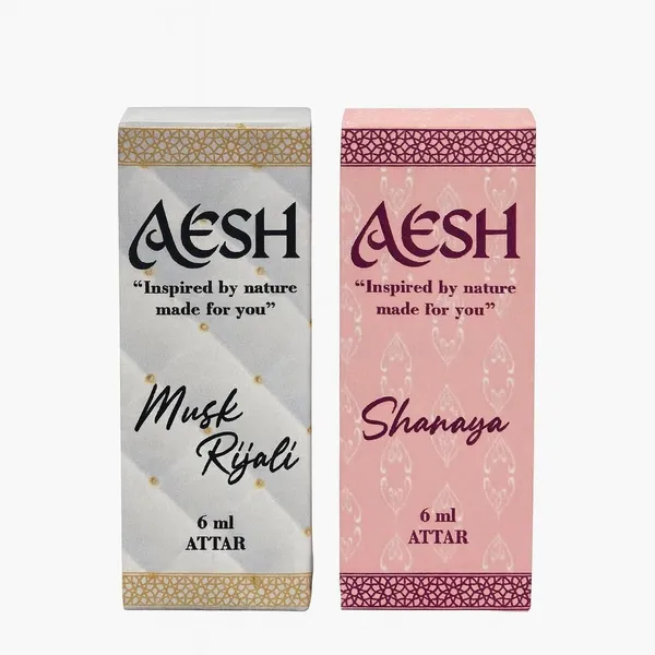 Floral_Tl_And_Shanaya_6_Ml_Attar_For_Unisex_Pack_Of_2