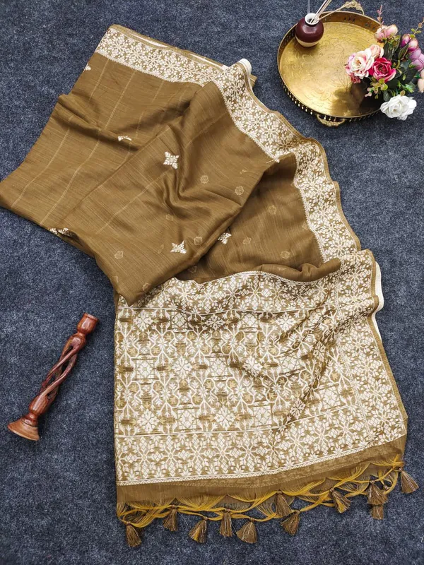 Antique_Gold_Chanderi_cotton_with_Jamdani_pallu