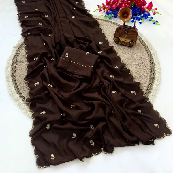 Brown_Crush_Silk_Saree