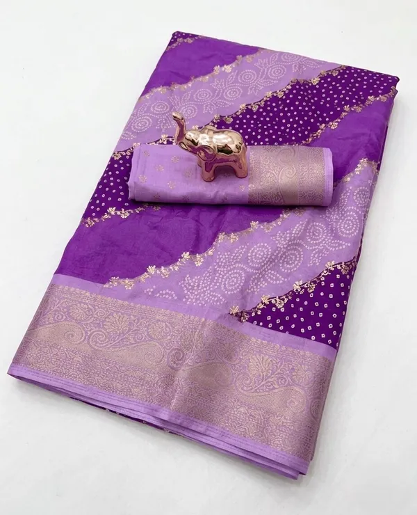 Lavendar_Leheriya_Dola_Silk_Saree