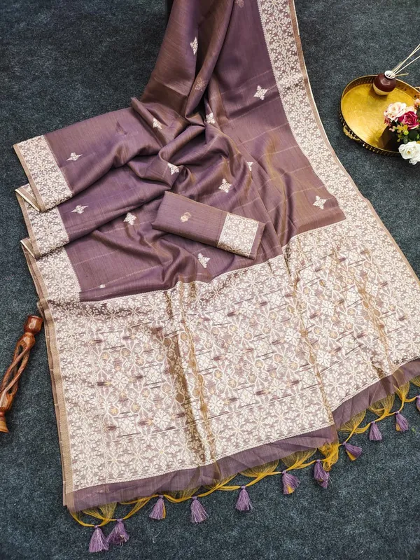 Dusty_Mauve_Chanderi_cotton_with_Jamdani_pallu