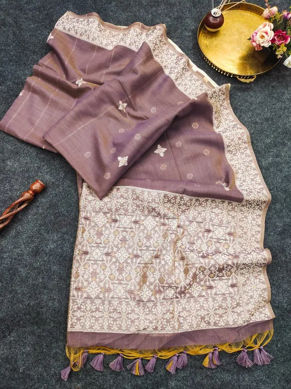 Dusty_Mauve_Chanderi_cotton_with_Jamdani_pallu