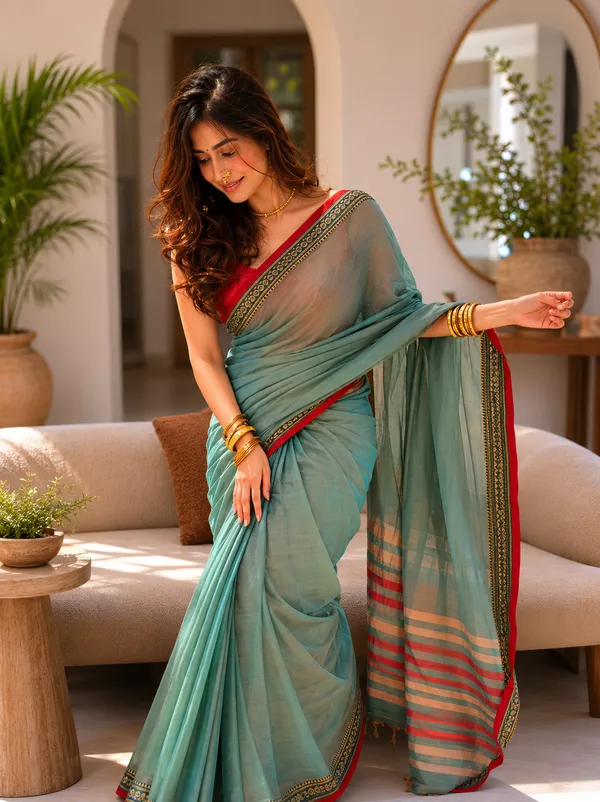 Vaishagri_Pista_Green_NarayanPet_Cotton_Saree_For_Women