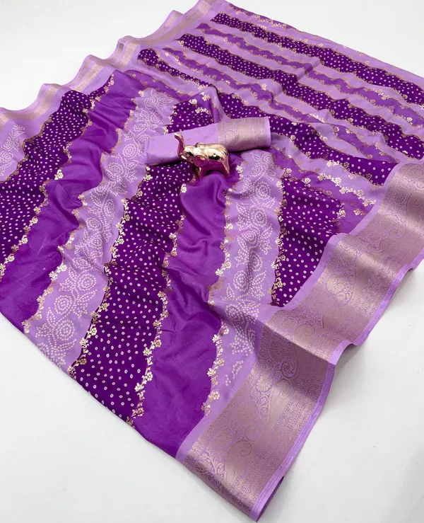 Lavendar_Leheriya_Dola_Silk_Saree