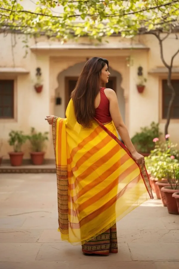 Lemon_Yellow_Narayanpet_Saree_For_Women