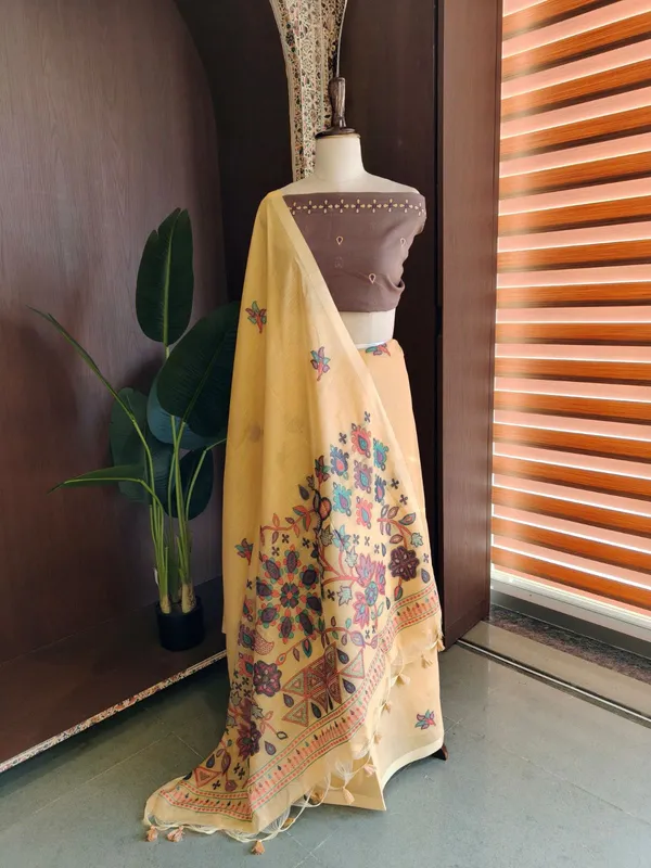 Mustard_Gold_Chanderi_elegance_with_meenakari_Work