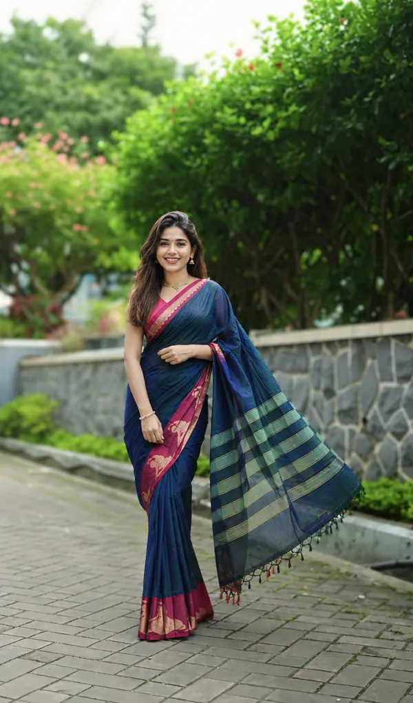 Deep_Blue_Kalastree_Narayanpeth_Cotton_Saree_with_Unstitched_Blouse_Piece_for_Women
