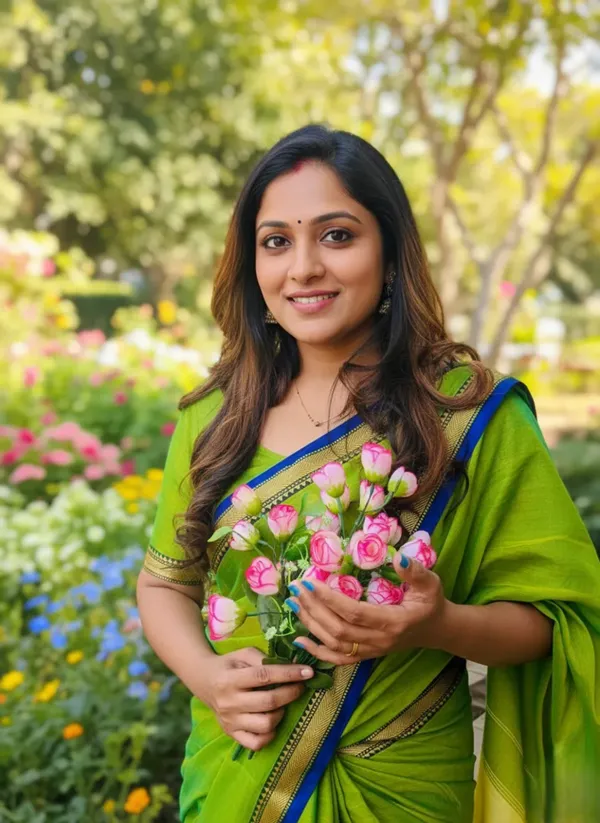 Parrot_Green_Narayanpet_Saree_For_Women
