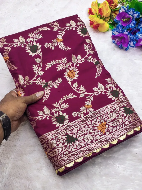 Pure_Viscose_Deep_Wine_Dola_Silk_Saree