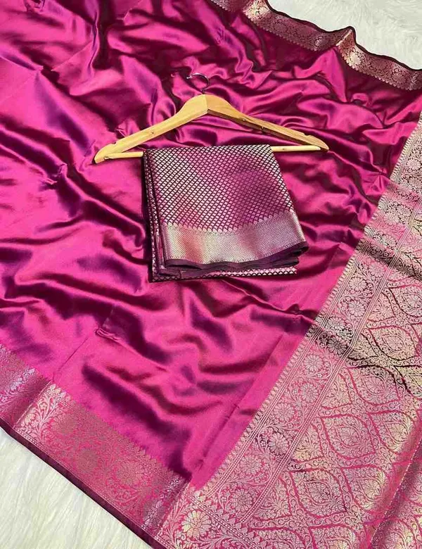 Deep_Wine_Premium_Quality_Semi_Silk_Saree_with_Blouse_Piece
