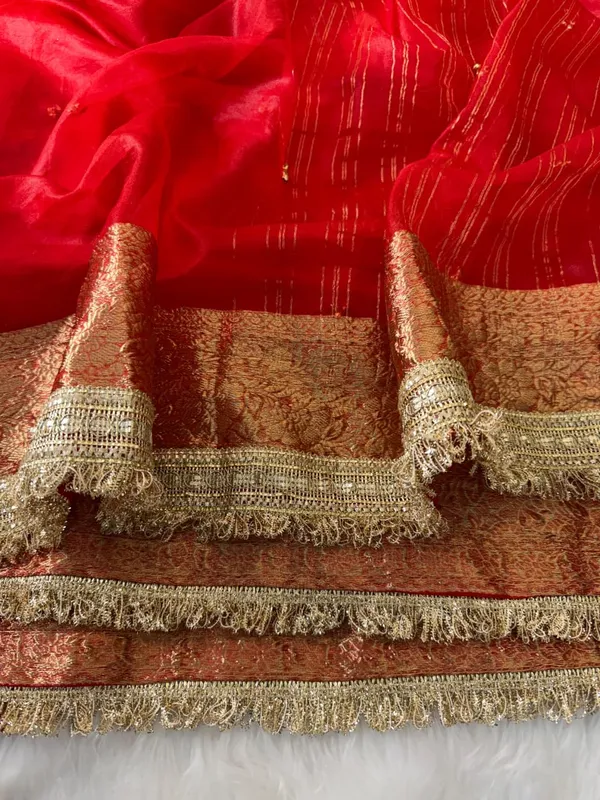 Red_Tissue_Ghungroo_Saree