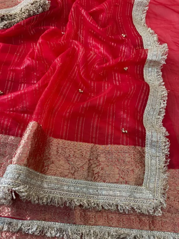 Red_Tissue_Ghungroo_Saree