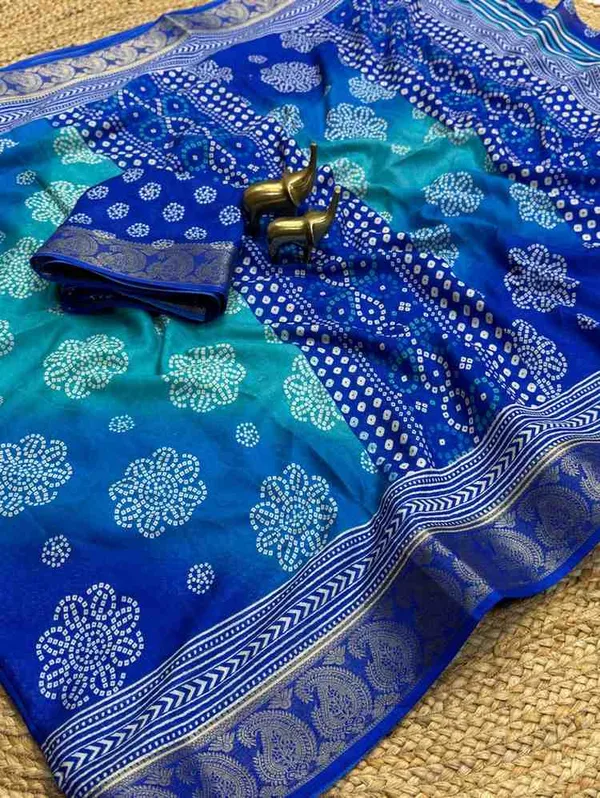 Royal_blue_Bandhani_Print_Saree
