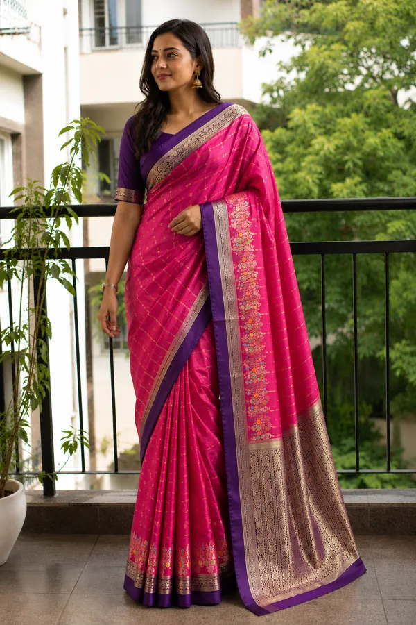 Berry_Pink_Raw_Mango_Silk_For_Women